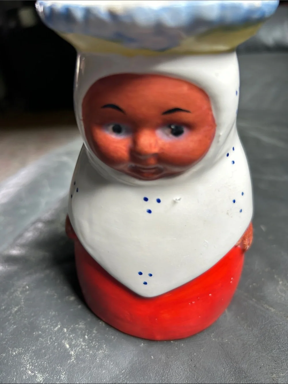 Hand-Painted Red and White Ceramic made in Germany vintage creamer